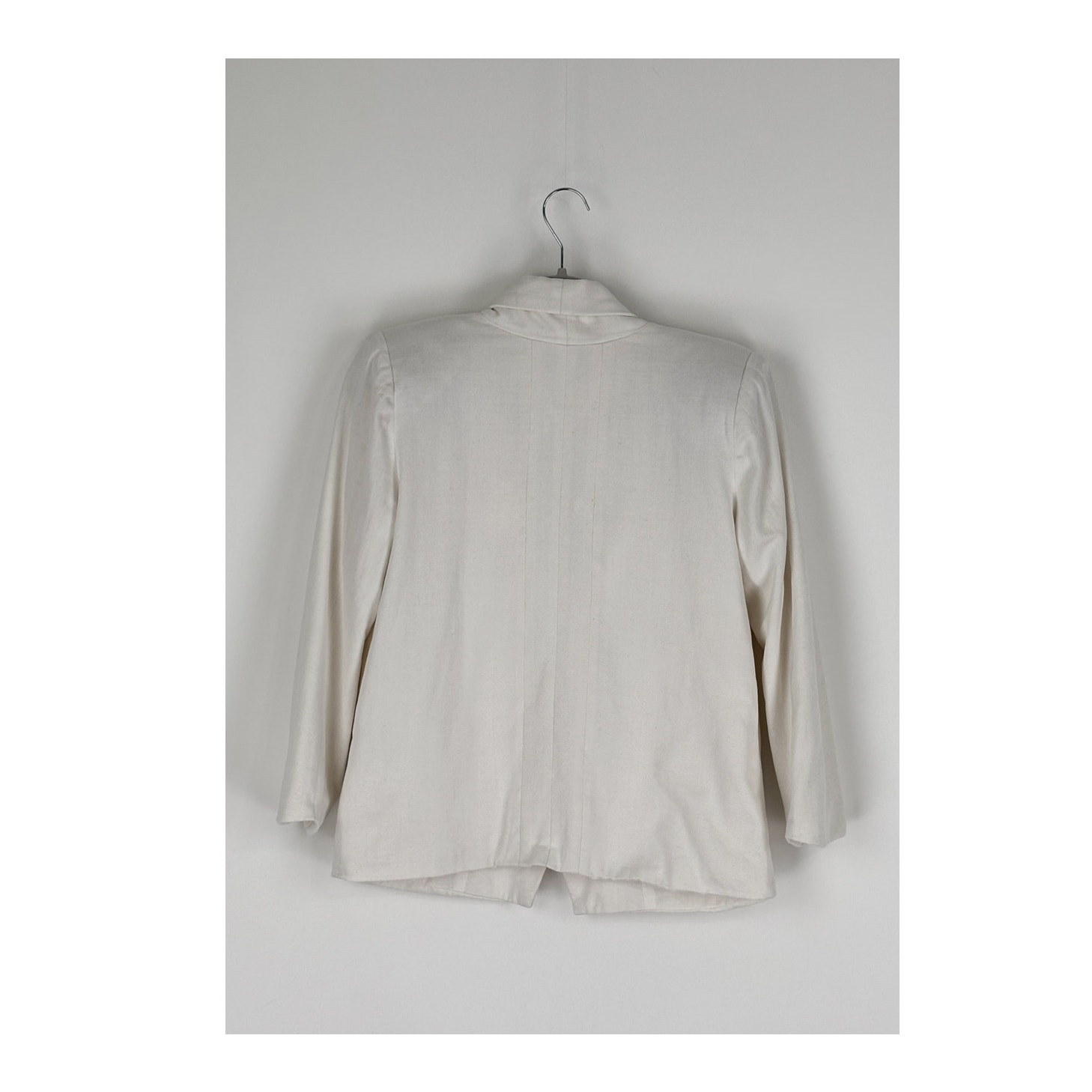 Maria Stanley Organic Cotton Maximo Blazer Jacket Bone White Womens Size Xs New — image 7 of 8